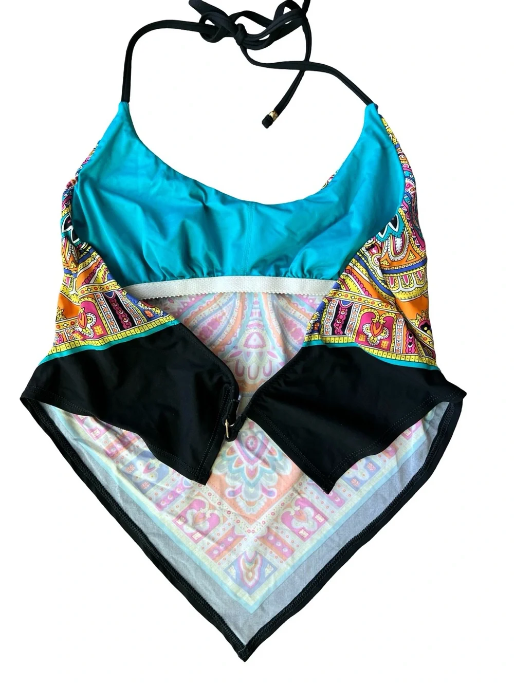 Trina Turk Nepal Scarf Tankini Top Size 12
